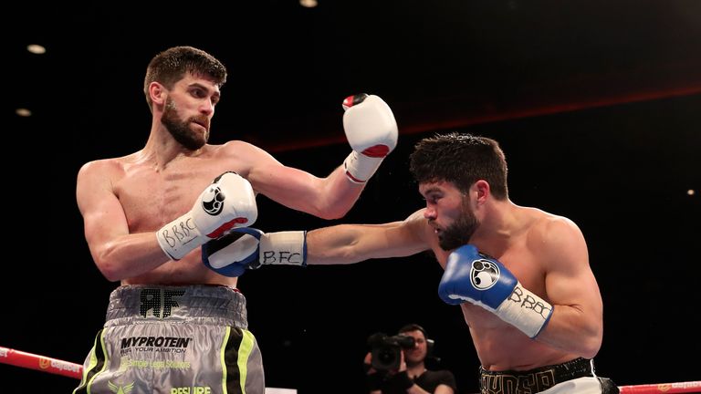 Rocky Fielding (left) defeated John Ryder via a split decision back in April 2017