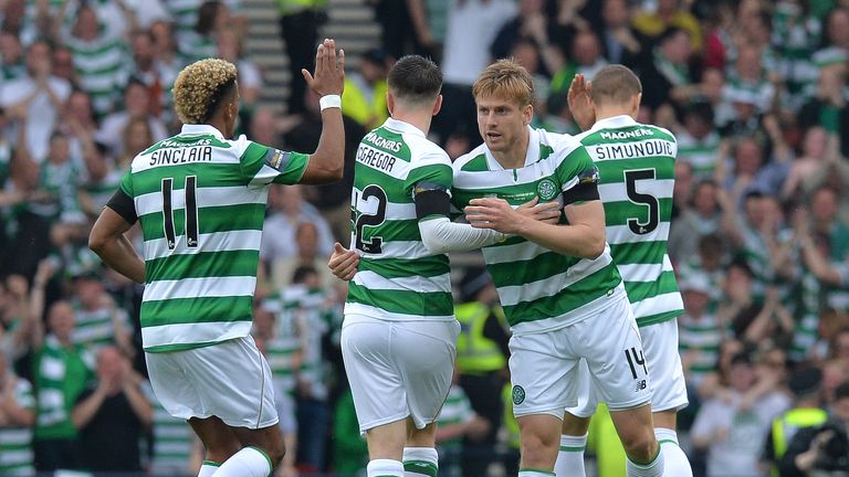 Stuart Armstrong scored the equalising goal for Celtic in the first half