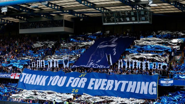 Terry was emotional after the support he received from fans before, during and after the clash with Sunderland