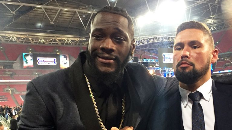 Deontay Wilder and Tony Bellew were part of the team at Wembley Stadium last year