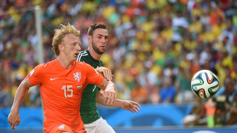Kuyt won his 100th international cap against Mexico