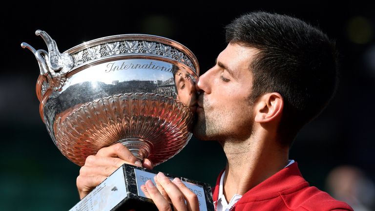 Djokovic completed the career Grand Slam with victory at the French Open in 2016