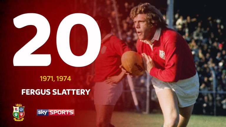 Fergus Slattery won two series with the Lions