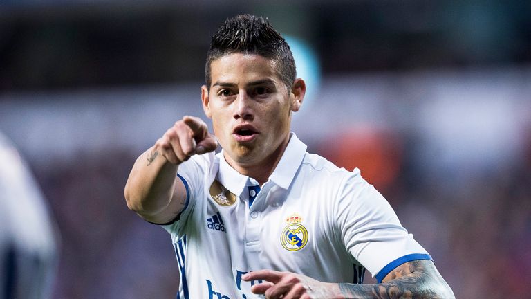 James Rodriguez did not even make Real Madrid's bench in Cardiff