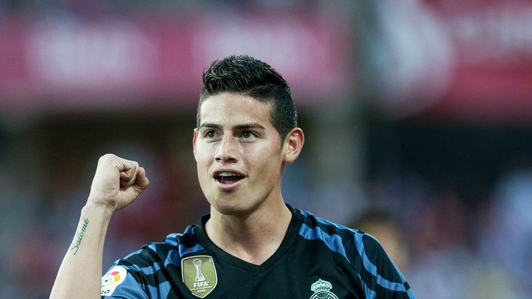 James Rodriguez has been linked with a move to Manchester United