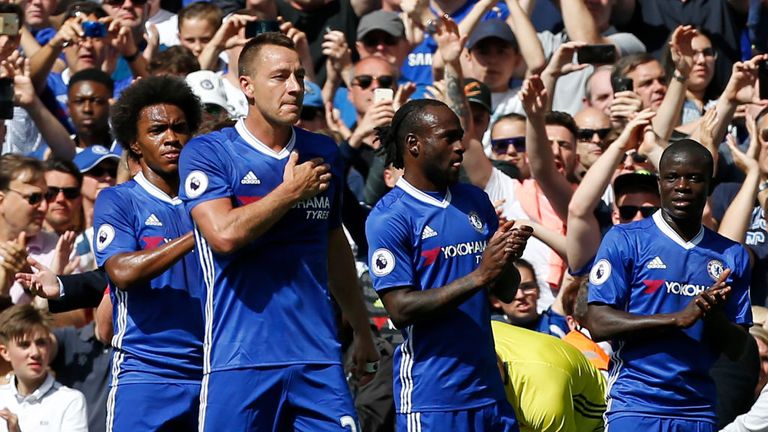 John Terry was substituted off in the 26th minute of Chelsea's win over Sunderland - a pre-planned move as part of the club's tributes to him
