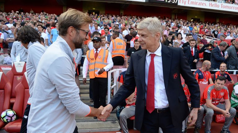 Image result for Photos of Klopp and Arsene Wenger