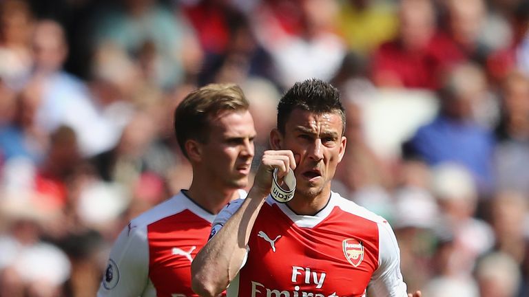 Laurent Koscielny is suspended for the FA Cup final