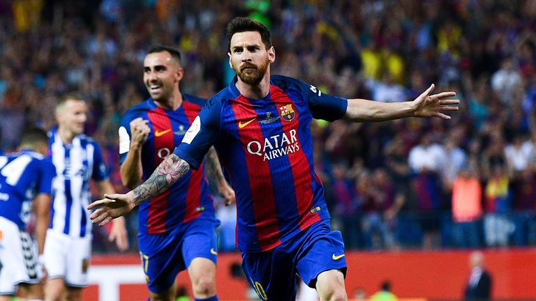 Messi scored 54 goals for Barcelona this season 