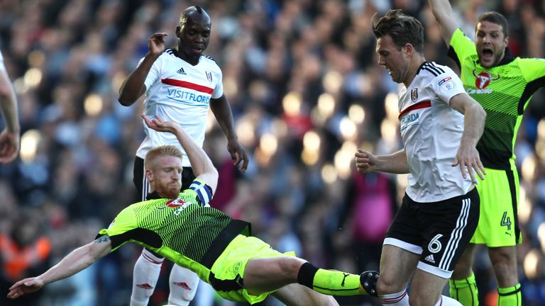 McShane was shown a straight red card for his challenge on Kevin McDonald