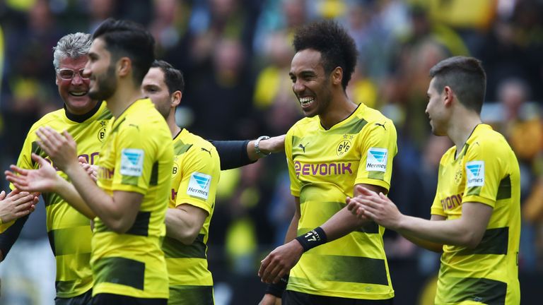 Pierre Emerick-Aubameyang finishes as the Bundesliga's top scorer