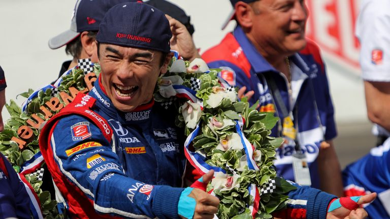 Takuma Sato won the 2017 Indy 500