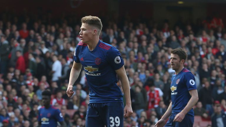 Scott McTominay is among the youngsters set to play at Old Trafford