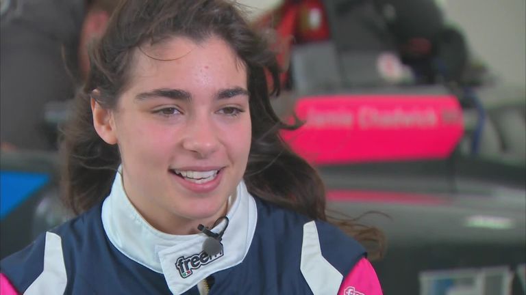 Jamie Chadwick became the youngest female Formula 3 driver when she joined Double R Racing last year