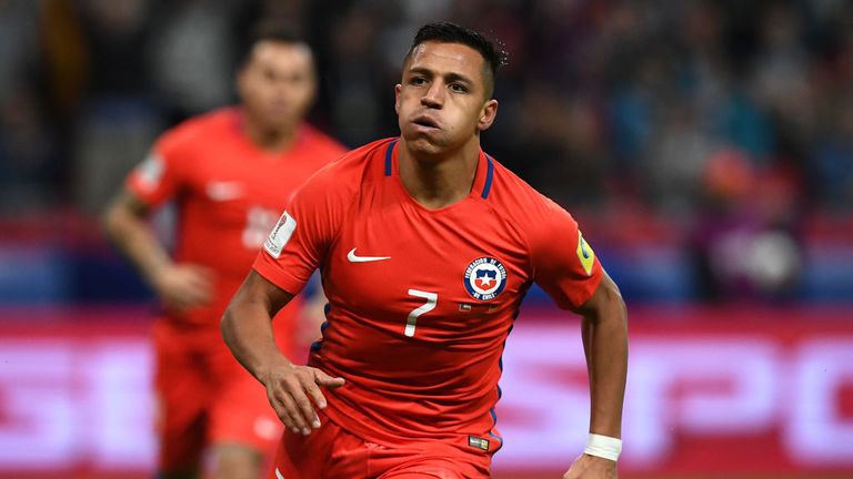 The forward is currently on international duty with Chile at the Confederations Cup