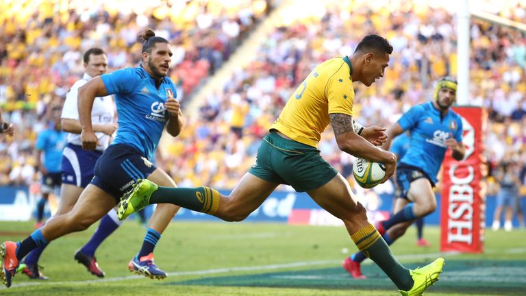 The Wallabies required a late rally to see off Italy in Brisbane