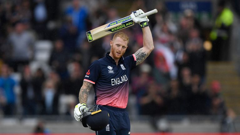 Ben Stokes scored a sensational hundred in England's group win over Australia