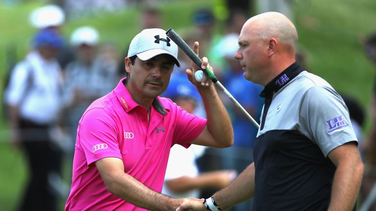 Aguilar played alongside Graeme Storm during the final round