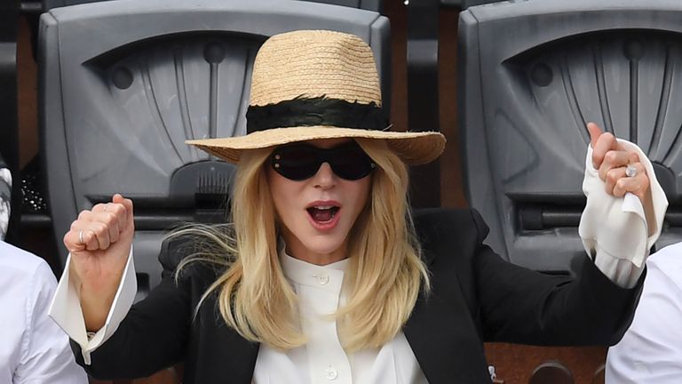 Actress Nicole Kidman attended the French Open final