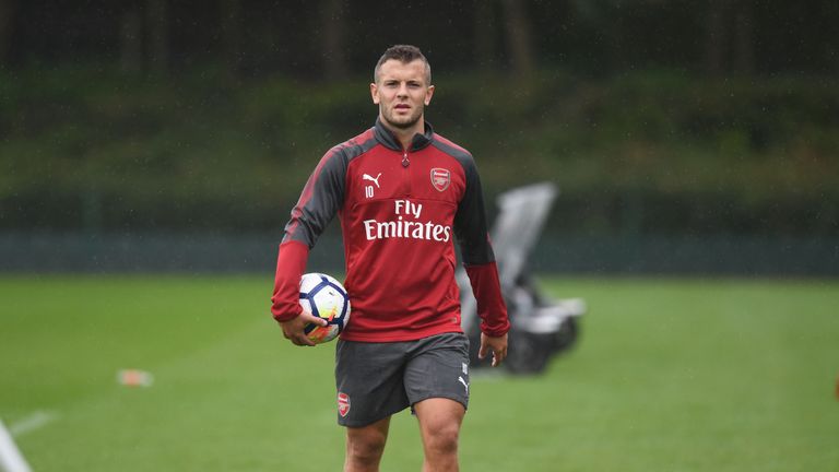 Jack Wilshere is back in training for Arsenal, but will still miss the start of the new season