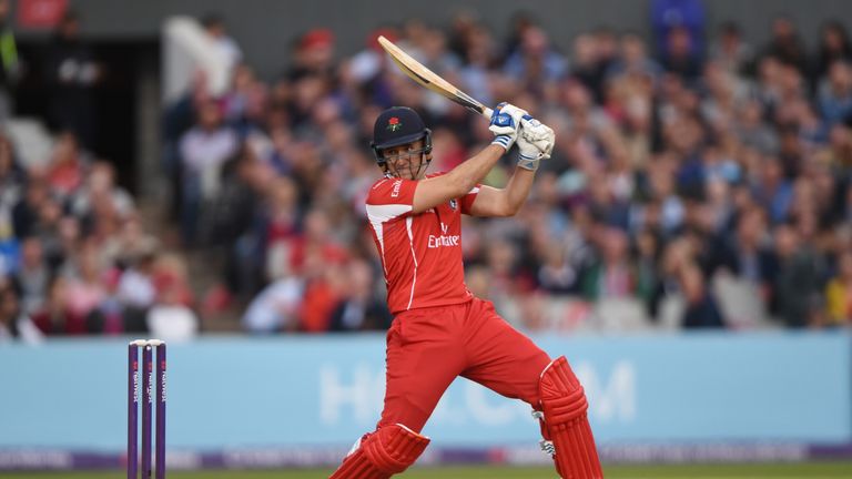 Liam Livingstone fired a quickfire hundred as Lancashire registered their first win
