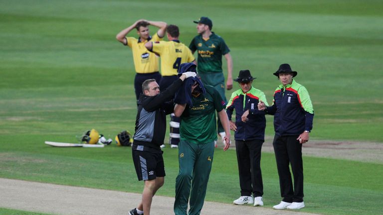 Nottinghamshire's Luke Fletcher set to be discharged from hospital after head injury Nottinghamshire's Luke Fletcher set to be discharged from hospital after head injury