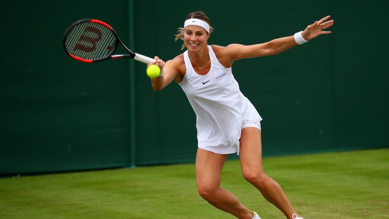 Mandy Minella succumbed to Francesca Schiavone in the Wimbledon women's singles first round