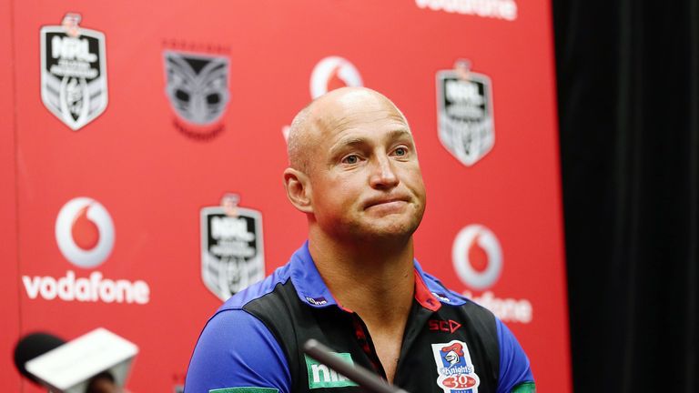 Newcastle Knight's head coach Nathan Brown is under pressure to achieve results with an overhauled squad