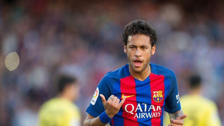 Neymar is attracting strong interest from Ligue 1 giants Paris Saint-Germain