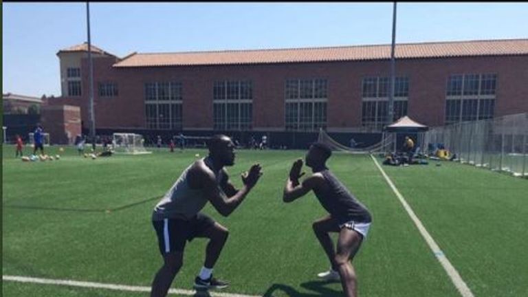 Romelu Lukaku and Paul Pogba have been holidaying together in Los Angeles (Pic c/o Instagram: @PaulPogba)