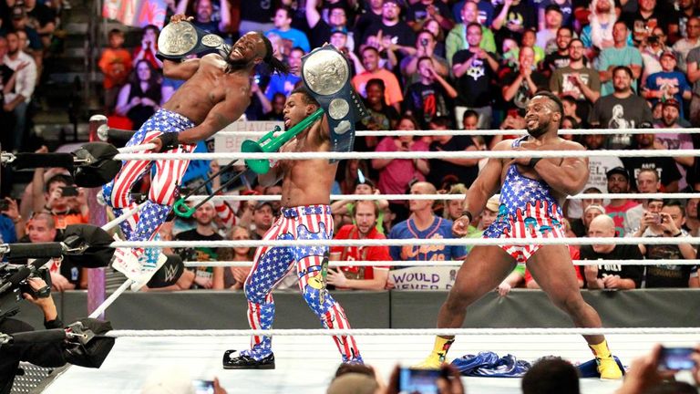 The New Day were involved in a great feud with the Usos in 2017