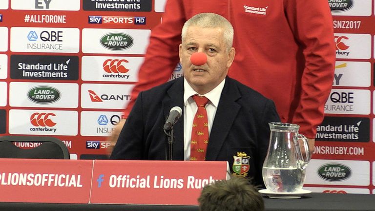 After the third Test, Warren Gatland hit back at the critics in the New Zealand media who had labelled him a 'clown'