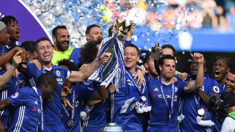 Chelsea won the title last season with a record number of wins