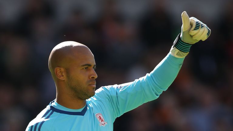 Middlesbrough goalkeeper Darren Randolph