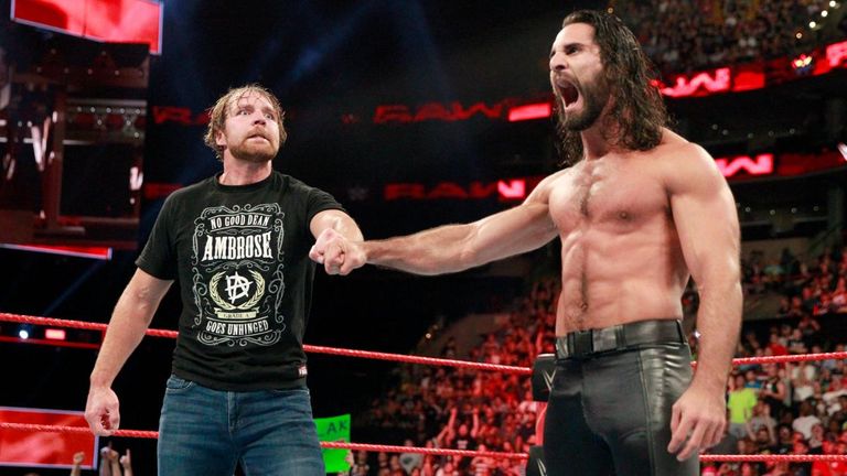 Image result for wwe raw Rollins and Ambrose fist bump