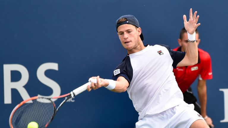 Diego Schwartzman won the first set but lost the next two sets to exit the competition