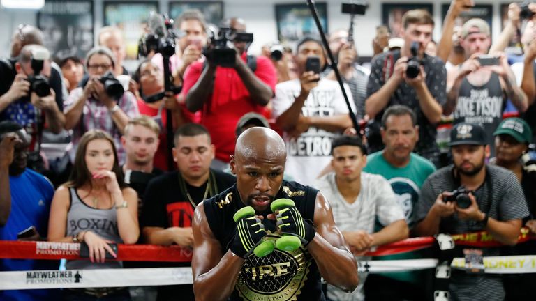 Joshua has backed Floyd Mayweather to beat Conor McGregor