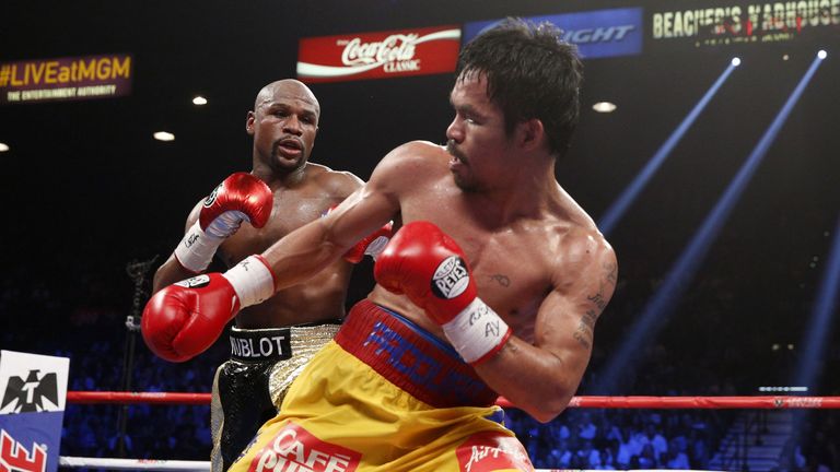 Manny Pacquiao was beaten in a battle of the sport's two biggest stars
