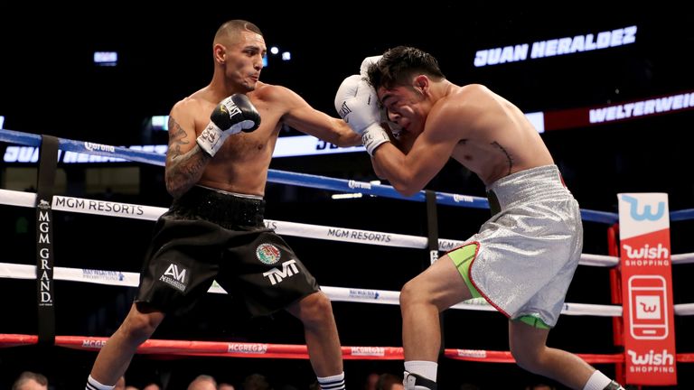 Juan Heraldez was put down in seventh but came back to take a points win
