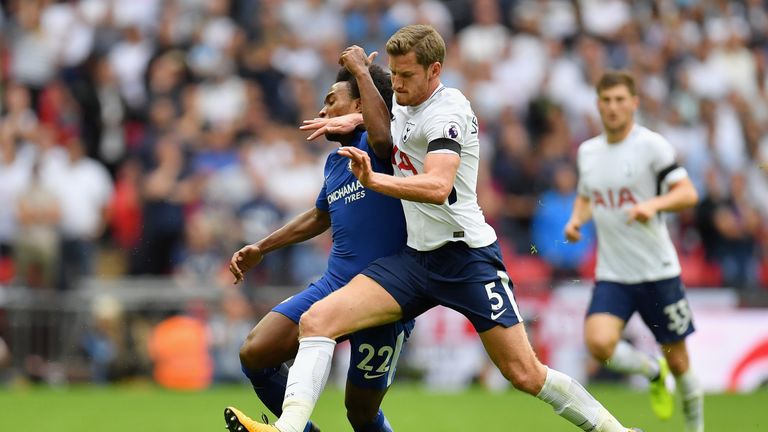 Jan Vertonghen could continue at left-back after impressing against Bournemouth