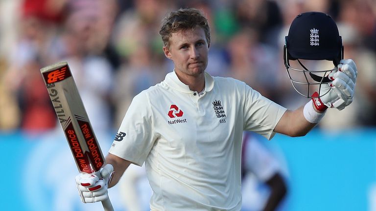 Joe Root celebrated his 13th Test century, hitting 136 at Edgbaston against the Windies