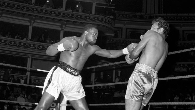 John Mugabi fought in the United Kingdomn seven times