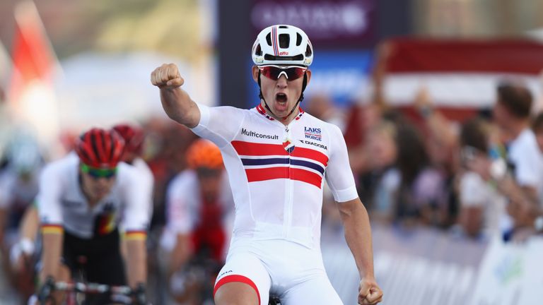 Kristoffer Halvorsen's Team Sky debut ended in injury