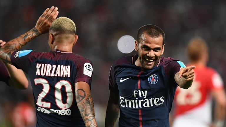 Dani Alves has already featured for Paris Saint-Germain during pre-season