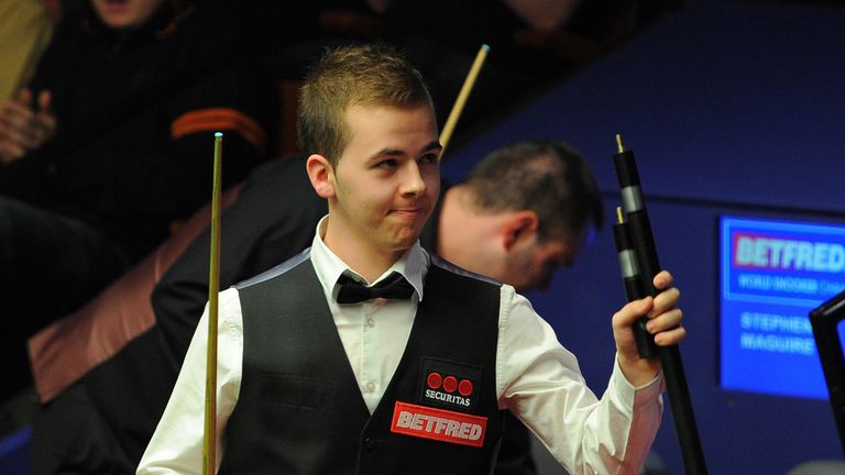 Luca Brecel of Belgium sealed his first ranking title