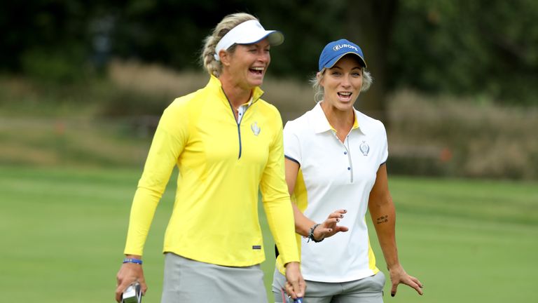 Suzann Pettersen forms a European pairing with Mel Reid at Centurion