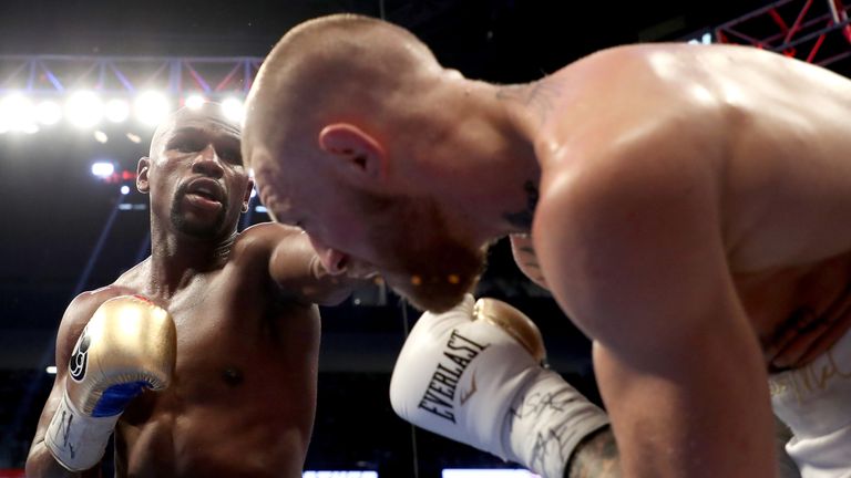 Mayweather took his record to 50-0 when he beat Conor McGregor in August