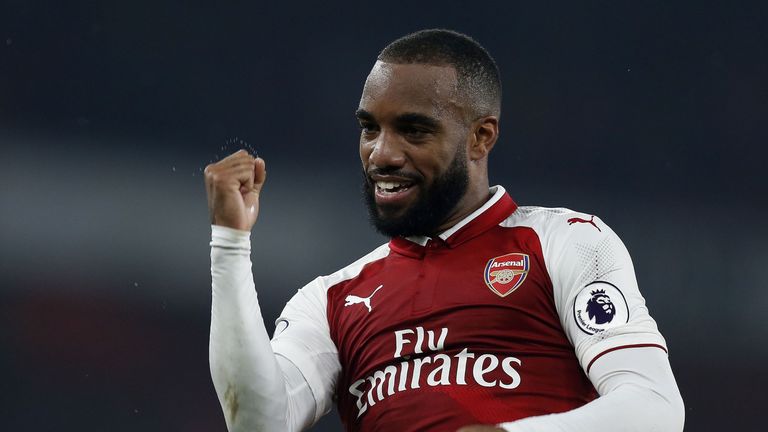 Alexandre Lacazette has scored on all three of his home appearances for Arsenal