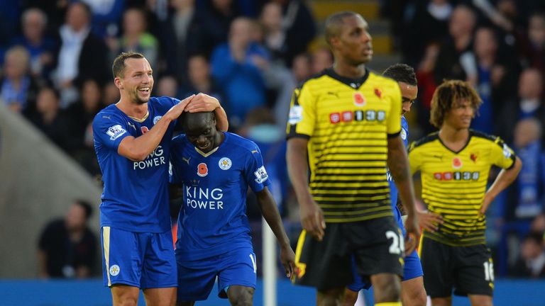 Danny Drinkwater (left) and N'Golo Kante have both left Leicester since winning the Premier League title