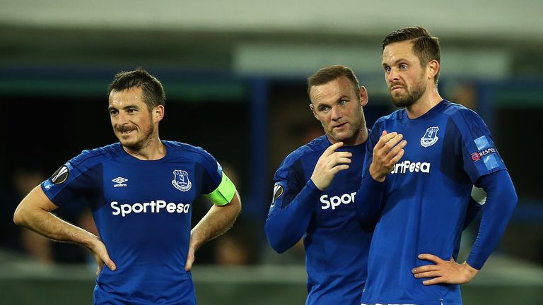 Leighton Baines of Everton during draw with Apollon